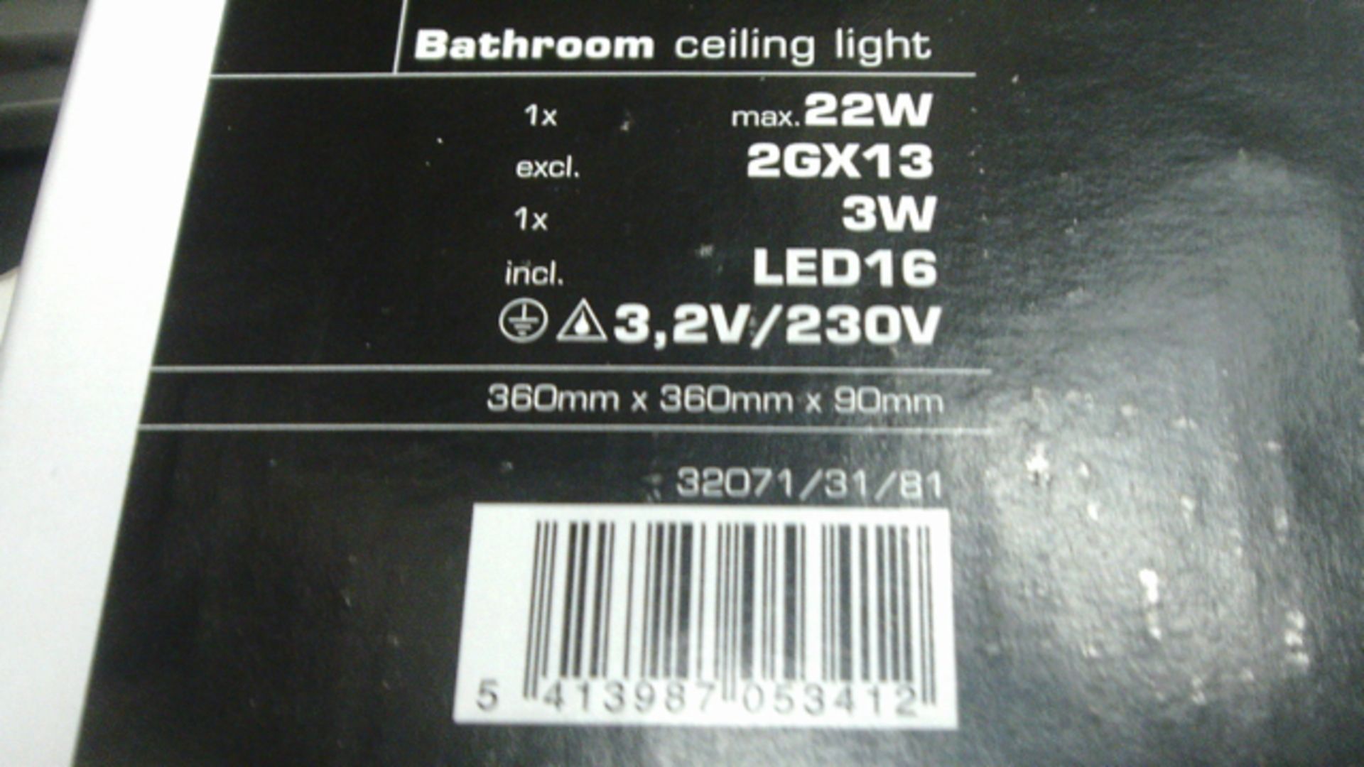 1pc x Brand new Philips Podium Houston Bathroom ceiling light - IP 44 rated includes bulb - rrp £139 - Image 3 of 3