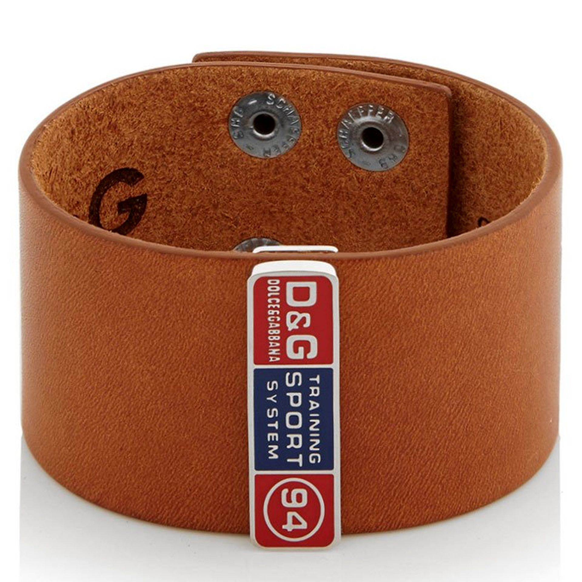 D&G wristband made from dark brown leather.- RRP £89 - Brand New & Boxed