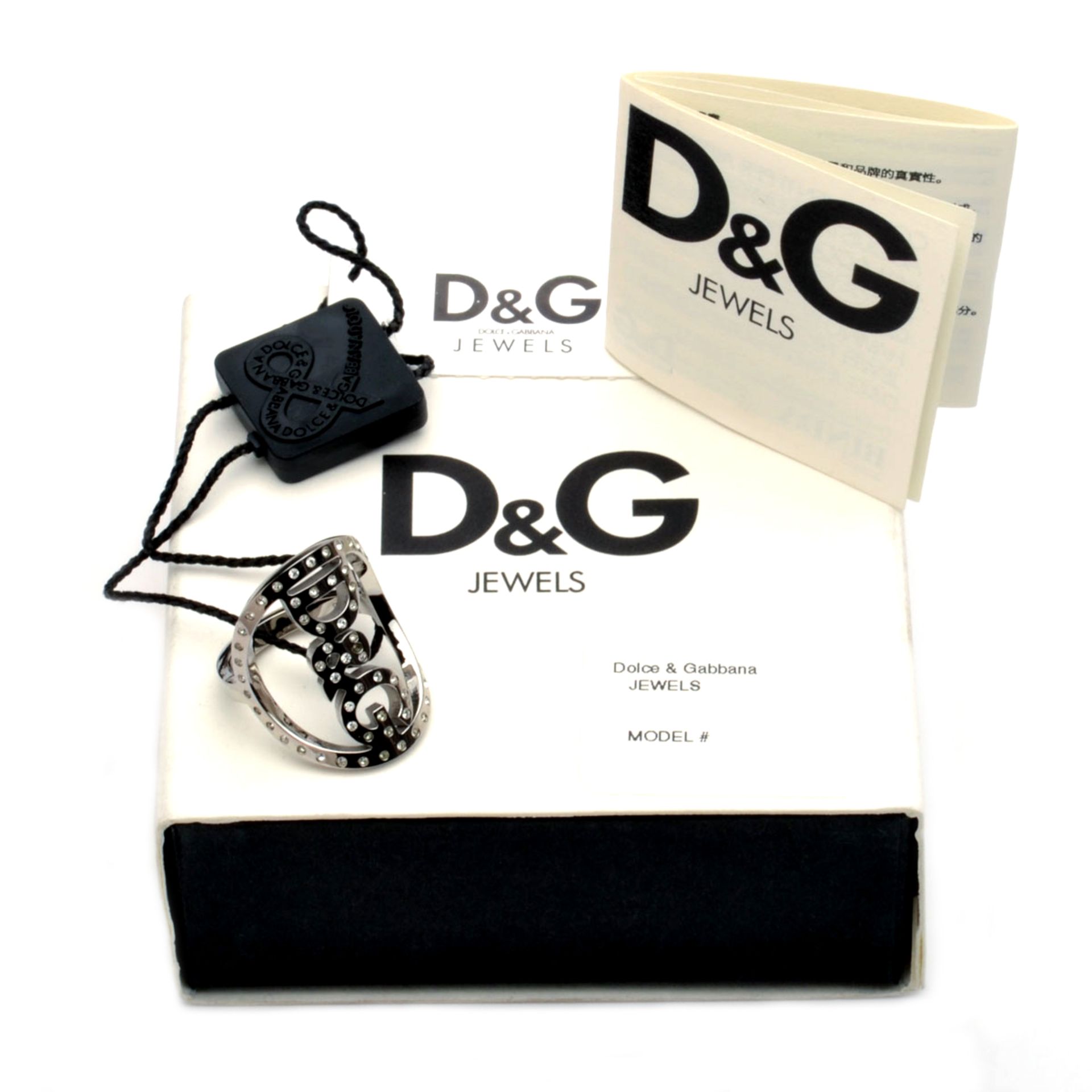 Beautiful silver D&G ring (“Stars” collection). - RRP £ 109 - Brand New & Boxed