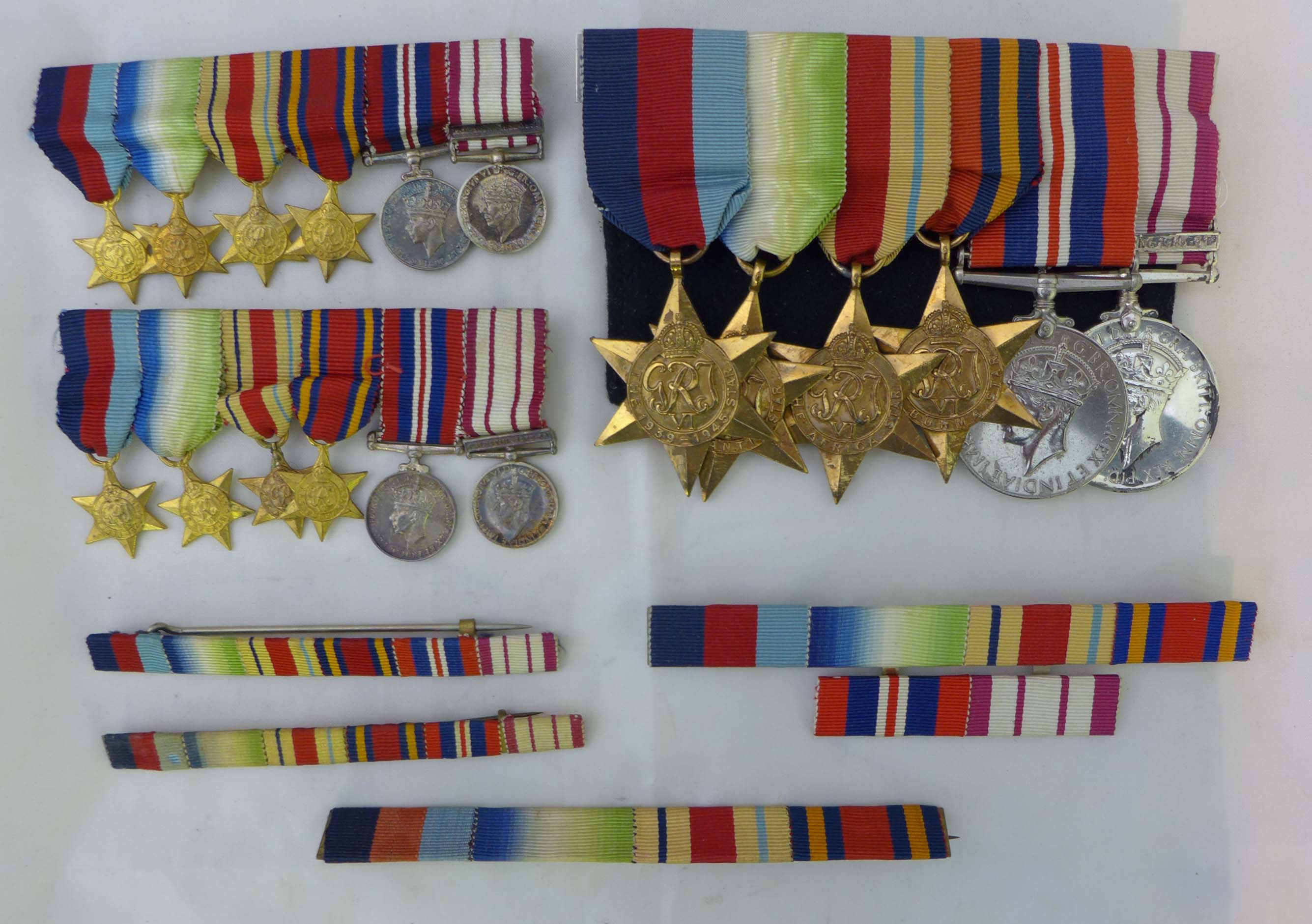 A WWII medal group awarded to Lt Commander D C White of the Royal Navy, comprising 1939-45 Star,