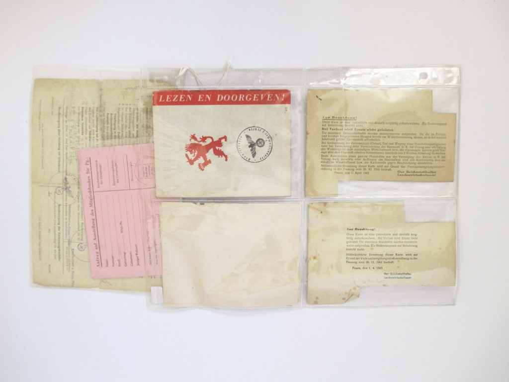 6 THIRD REICH NAZI DOCUMENTS Comprising a booklet “De Wervelwind”; a railway pass and 4 others. - Image 2 of 2