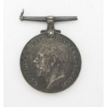 WW1 BRITISH WAR MEDAL  Named to M2-177557 PTE JP Gill. A.S.C.  Army Service Corps