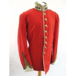 POST 1901 LANCASHIRE FUSILIERS OFFICERS FULL DRESS SCARLET TUNIC High white collar with bullion