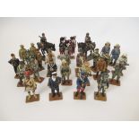 31 DEL PRADO WW1 AND WW2 DIE CAST FIGURES 1:32nd scale (approx 2.5 inches tall) hand painted die