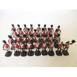 32 SOLID CAST WHITE METAL TOY SOLDIERS BRITISH FOOT GUARDS Hand painted white metal soldiers. Each