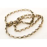 9K GOLD LINK CHAIN NECKLACE.  16.6g 9ct yellow gold chain, approx 24.75 inches. 16.6g