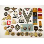 EUROPE - SELECTION OF INSIGNIA 41 Mixed European badges, mostly cap insignia. Including Swiss