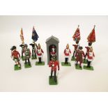 SMALL QUANTITY OF BRITAIN'S DIE CAST GUARDS Including Life Guards, Royal Marines, Bandsmen, and