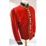 LADY MUSICIAN'S SCARLET COAT Ladies tunic with staybrite buttons and metal collar badges. Named to