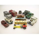 SMALL QUANTITY OF DIE CAST DINKY TOY & BRITAIN'S VEHICLES Mostly play worn, one as new and boxed. (