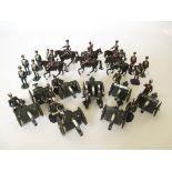 23 SOLID CAST WHITE METAL TOY SOLDIERS ROYAL HORSE ARTILLERY Hand painted white metal soldiers. Each