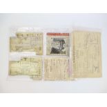 6 THIRD REICH NAZI DOCUMENTS Comprising a booklet “De Wervelwind”; a railway pass and 4 others.