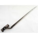 M1853 ENFIELD SOCKET BAYONET Blade length 17". Overall 20.5". Bore 21mm.