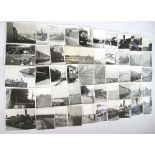50 B&W PHOTOGRAPHS OF RAILWAY INTEREST Mostly approx 6x8 inches.