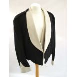 POST 1953 OFFICERS MESS DRESS TUNIC TO THE ROYAL CORPS OF TRANSPORT Black jacket with cream collar