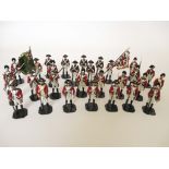 20 SOLID CAST WHITE METAL TOY SOLDIERS AMERICAN REVOLUTION Hand painted white metal soldiers. Each