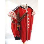 FULL DRESS SCARLET TUNIC DRUMMER IN THE ROYAL WELSH FUSILIERS Scarce, other ranks full dress tunic