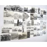 50 B&W PHOTOGRAPHS OF RAILWAY INTEREST Mostly approx 6x8 inches.