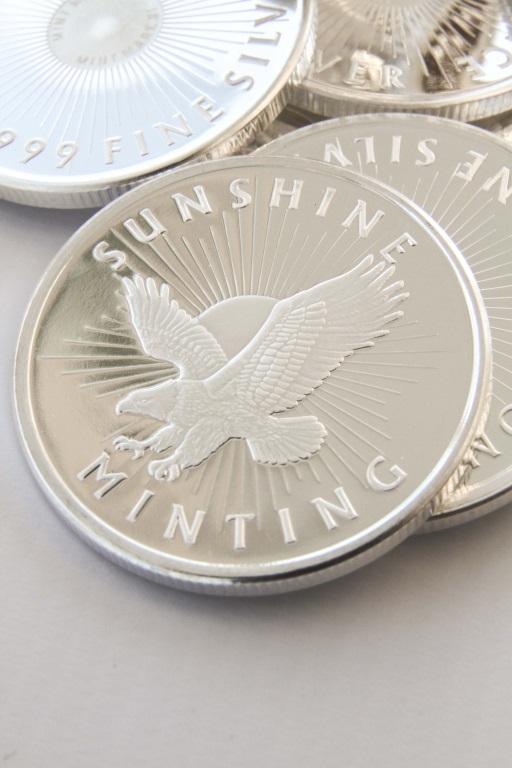 20x SUNSHINE MINT 1oz .999 FINE SILVER COINS A tube containing twenty one ounce rounds by the - Image 2 of 3