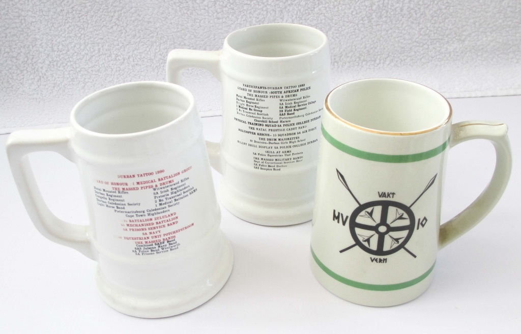 BOX OF STEINS & MUGS Mixed lot including Wedgwood and Coalport. Durban Tattoo and others. Quantity. - Image 9 of 14