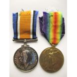 WW1 MEDAL PAIR MILLER CAMERON HIGHLANDERS British War medal and Victory Medal named to S-31383 PTE J