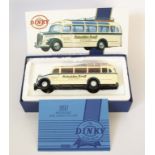 2x NZG 1:43 SCALE MERCEDES BENZ 1949 COACHES & A DINKY 1950 OMNIBUS Type 3500. As new, boxed. (3)