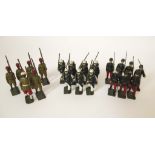 20 BRITAIN'S DIE CAST TOY SOLDIERS  Quantity of early 20th century era soldiers by Britain's Ltd.