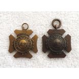 2  2Oth CENTURY BISLEY SHOOTING MEDALS 2 good quality, Bisley, bronze shooting medals dated 1901 and