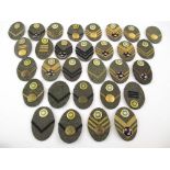 SWEDEN - 30 SWEDISH ARMY RANK OVAL BADGES Swedish Army rank insignia. (30)