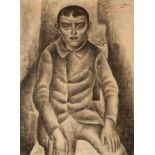 Leo Gestel
(Woerden 1881 - Hilversum 1941)
Boy on a chair
Signed and dated Bergen 1921 u.r.
Charcoal