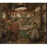 Anton Pieck
(Den Helder 1895 - Overveen 1987)
G. Blom koffy-, thee- en kruidenierswaren
Signed l.