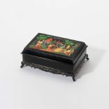 A rectangular Russian lacquered box