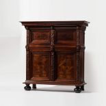 A rosewood and oak four-door cupboard from Zeeland