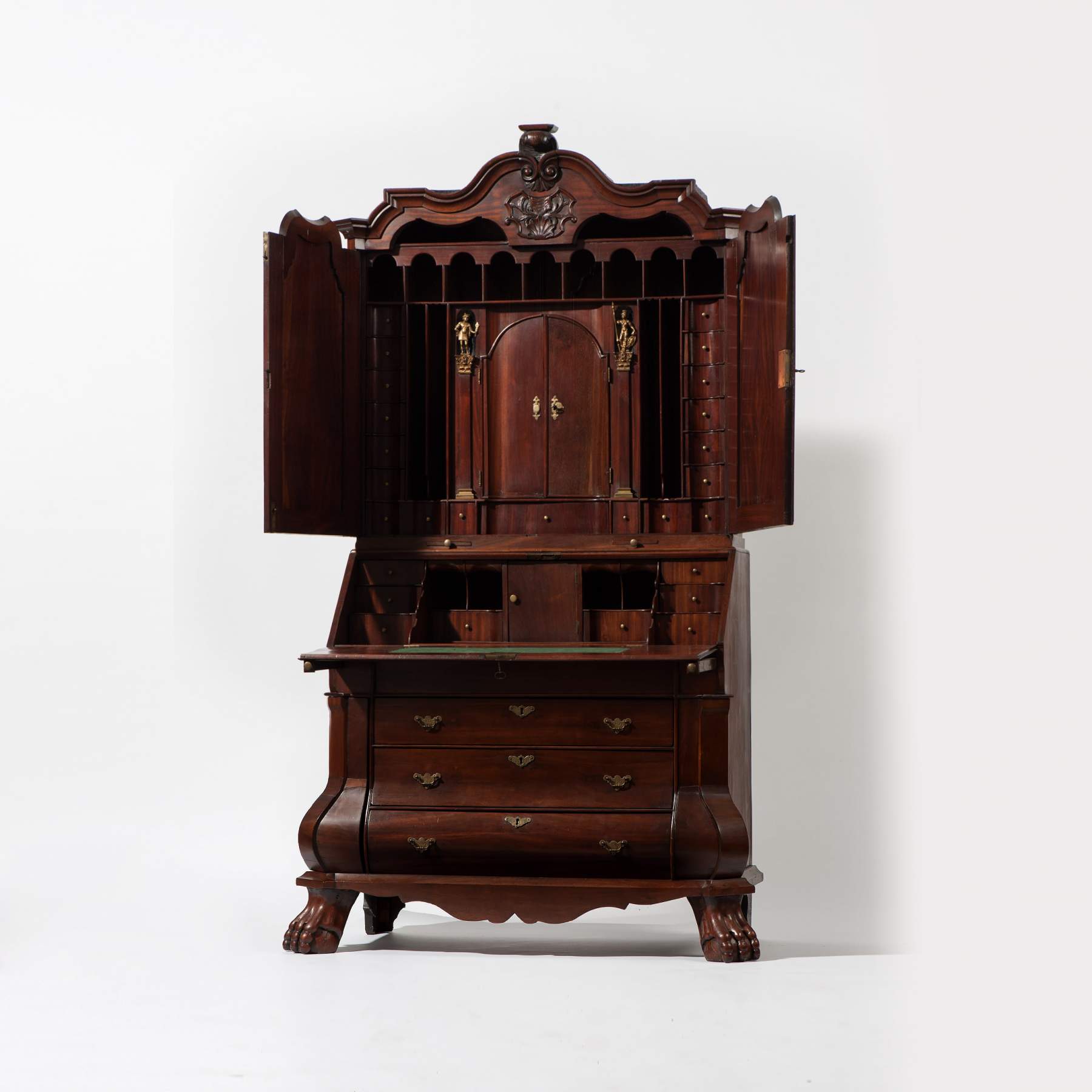 A mahogany Louis XV bureau cabinet - Image 2 of 2