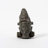 A stone Shiva head