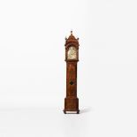 A longcase clock  First quarter 18th century, Amsterdam, signed Clarke & Dunster Oak case veneered