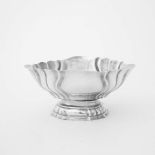 An oval silver rococo sauce boat Neurenberg, circa 1765, maker's mark I/AH (Rosenberg 4302) The bowl