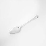 A silver porridge spoon Amsterdam, 1735, Jacobus Sas I Single 'lof'. Approx. weight 160 grams L.