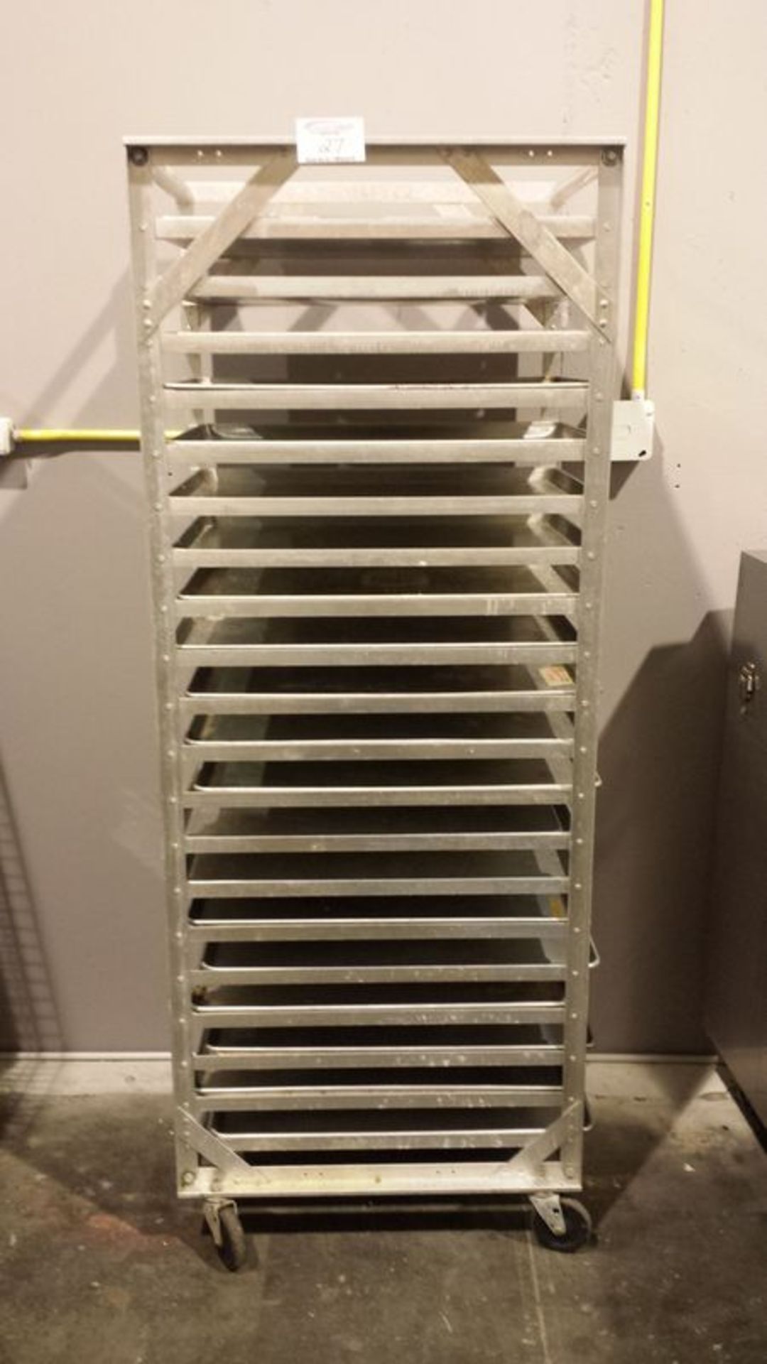 Bakers rack with 20 trays