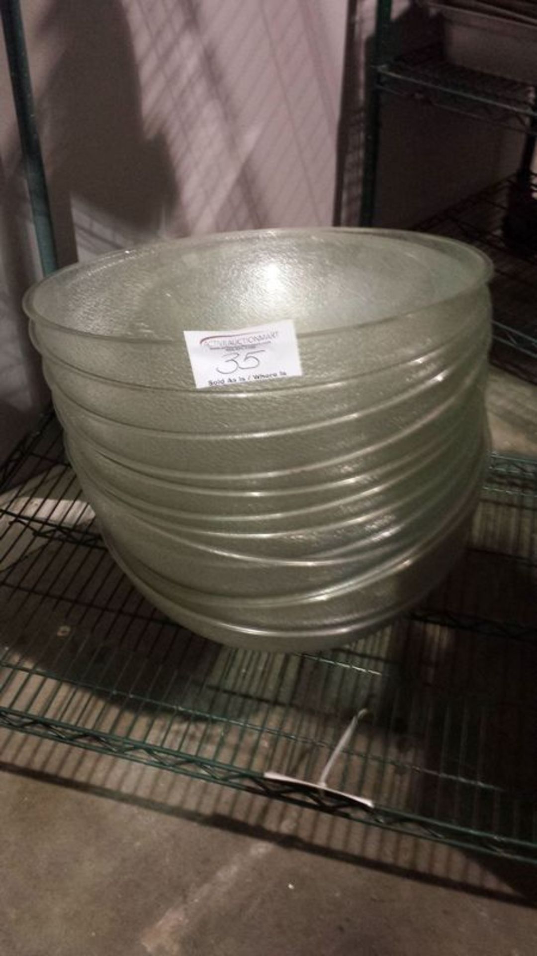 12 large plastic salad serving bowls