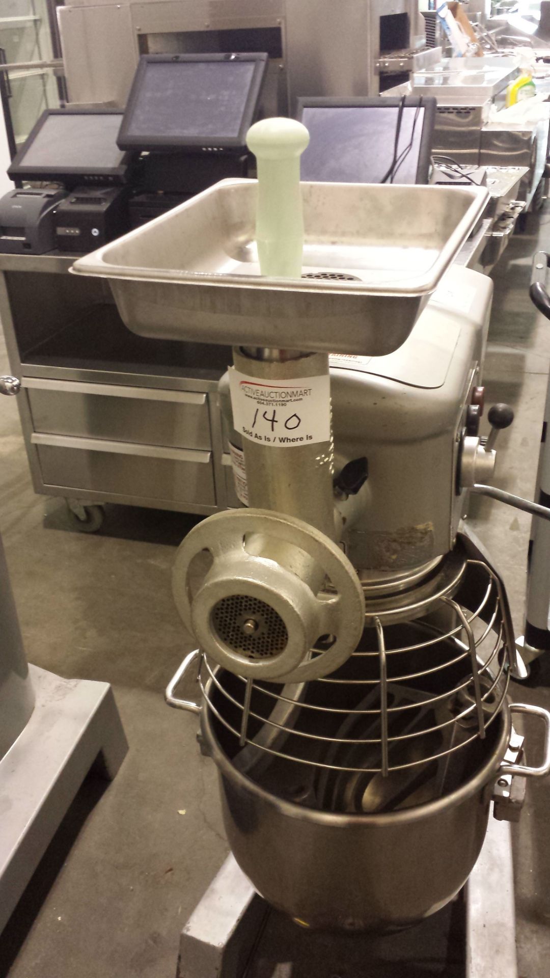 Omcan Meat grinder attachment                to fit Hobart Mixer