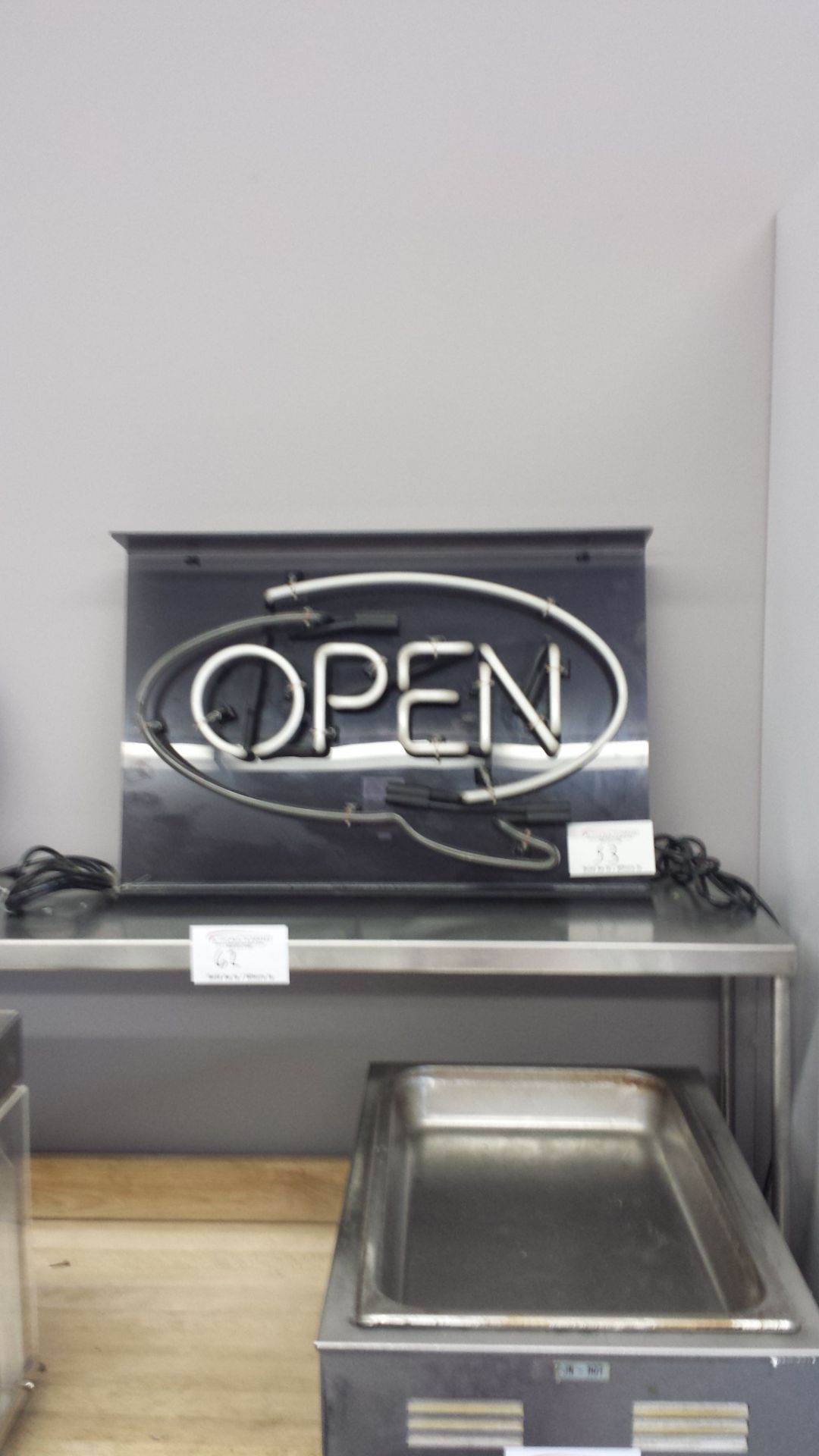 Neon OPEN sign