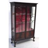 An Edwardian mahogany display cabinet, t