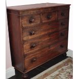 A Victorian mahogany chest of drawers, t