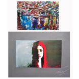 After Taras Loboda; a signed coloured pr