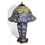 A modern Tiffany style lamp, height 50cm