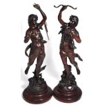 Two large decorative classical style spe