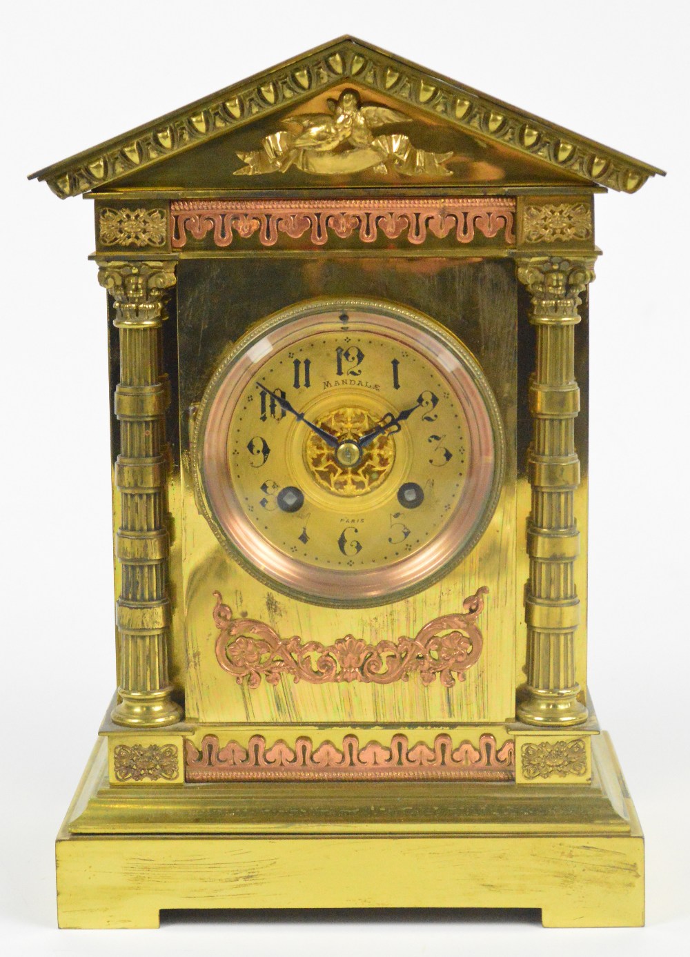 A late 19th century French gilt metal an