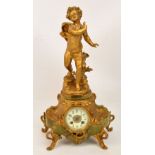 A late 19th century French gilt metal an