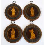 A set of four 19th century Sorrento Ital